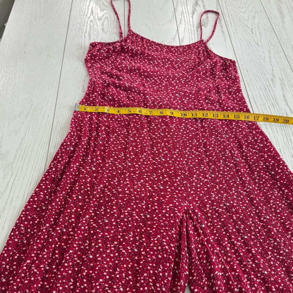 Hem & Thread Red And White Patterned Jumpsuit - image 6